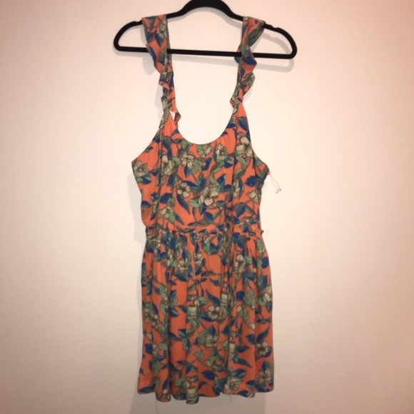 FREE PEOPLE Dear You Mini Dress in Orange New med - Picture 2 of 4